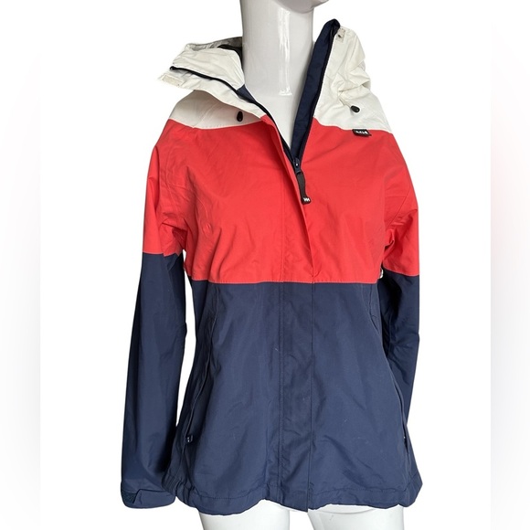 Helly Hansen, red white blue striped jacket wind breaker - Picture 2 of 6